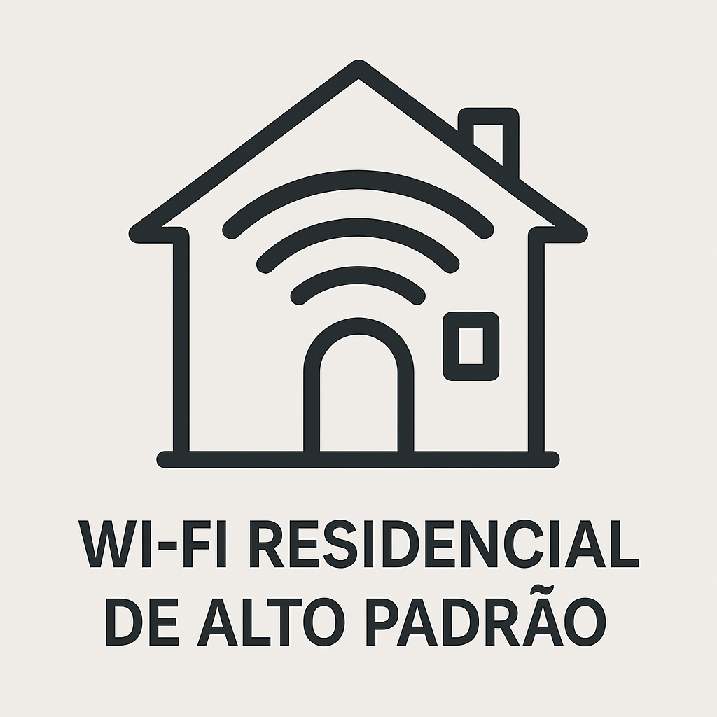 Ícone Wi-Fi Residencial de Alto Padrão